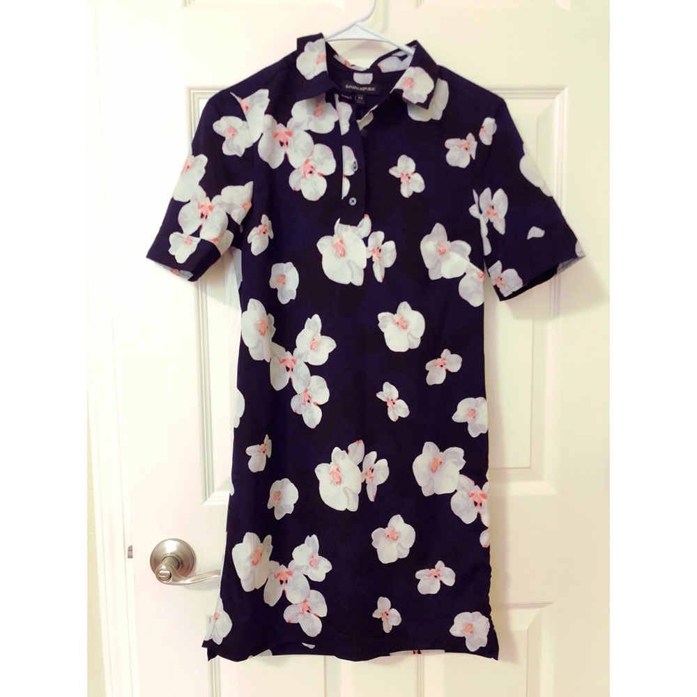 Banana Republic Floral Print Shift Dress